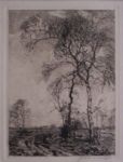 Verkocht.Meijer.Johan Meijer.1885-1970.Landschap met heide in het Gooi.